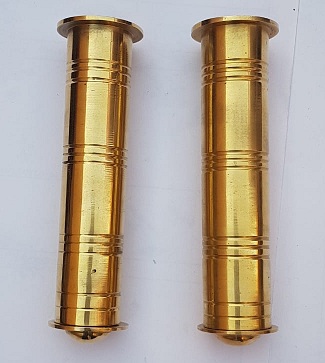 Brass handle grip set