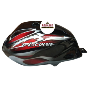 Ensons Petrol Tank for Bajaj Discover 100/ 125 New Model/ 150 (Black/Red)