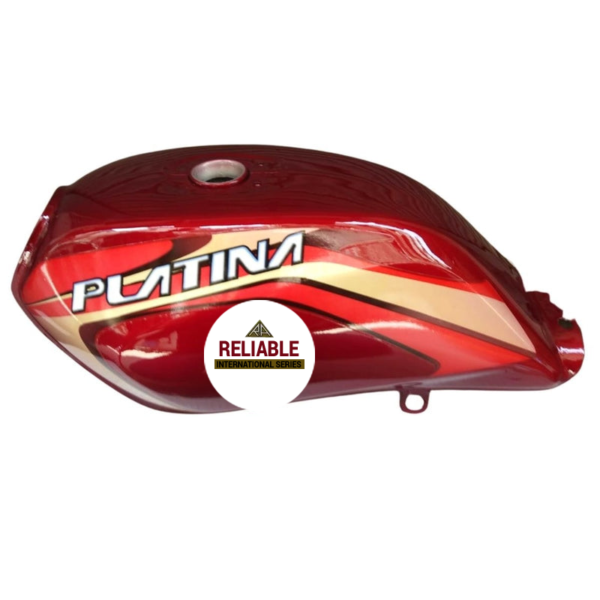 Ensons Petrol Tank for Bajaj Platina 125 (Red /Golden)