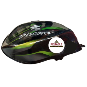 Ensons Petrol Tank for Bajaj Discover 100/ 125 New Model/ 150 (Black/Green 3D)