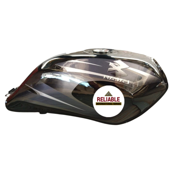 Ensons Petrol Tank for Bajaj Platina 100 (Black/Grey)