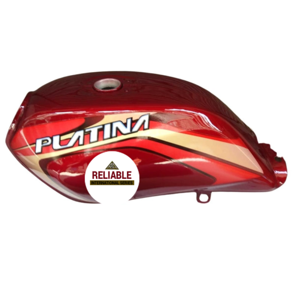 Ensons Petrol Tank for Bajaj Platina 125 (Red /Golden)